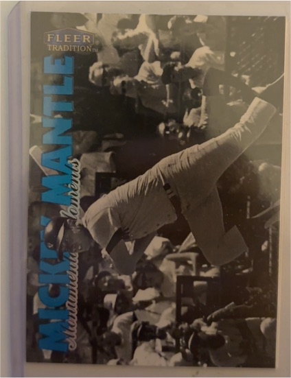 1998 Fleer Tradition #8 MM Mickey Mantle Monumental Moments — front
