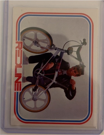1984 Donruss BMX #1 Redline — front