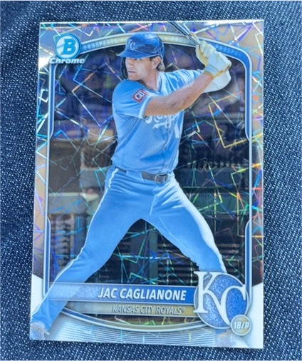 2025 Bowman Chrome #BCP-154 Jac Caglianone — front