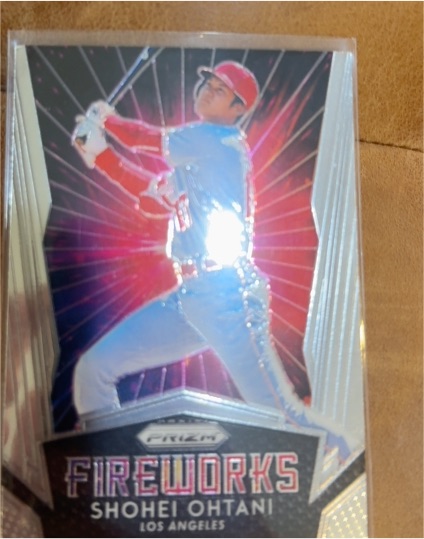 2019 Panini Prizm Fireworks #F15 Shohei Ohtani — front