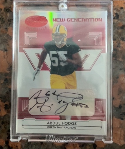 2006 Leaf Certified Materials Mirror Red Signatures #184 Abdul Hodge — front