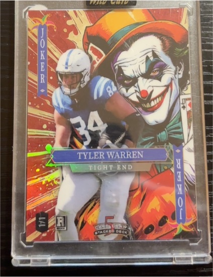 2025 Wild Card 5 Card Draw Stacked Deck Joker #JOKER Tyler Warren — front