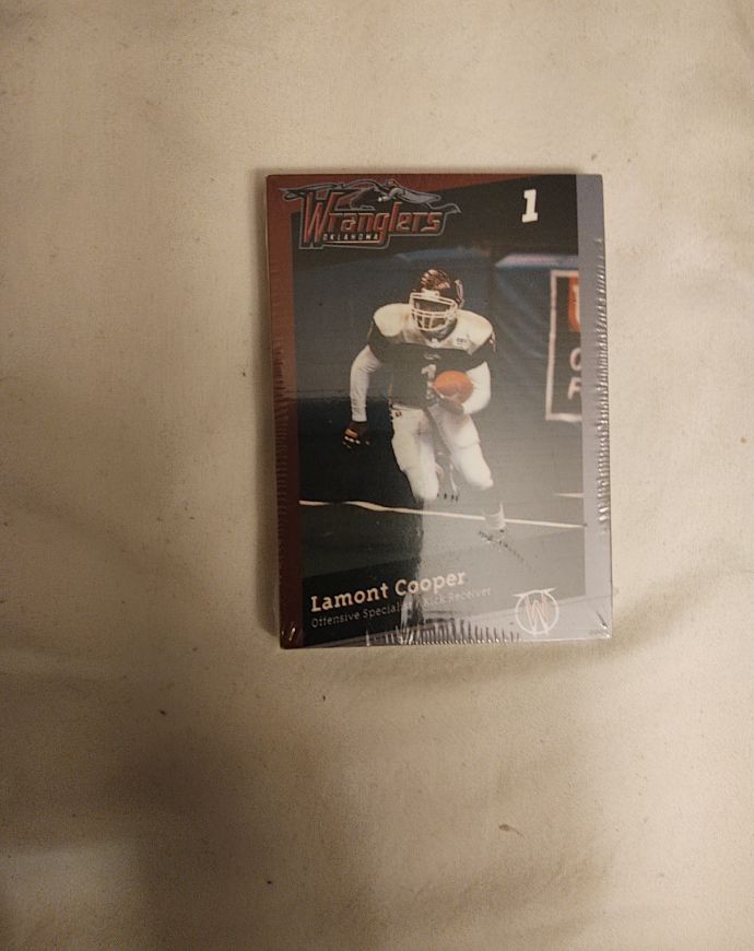 2000 Oklahoma Wranglers #1 Lamont Cooper — front