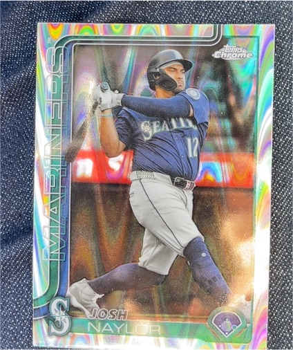 2025 Topps Chrome #12 Josh Naylor — front