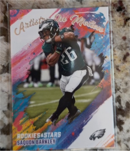 2025 Panini Rookies & Stars #18 Saquon Barkley Artistry in Motion — front