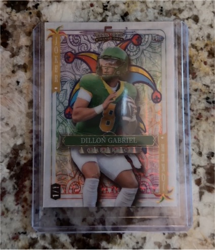 2024 Wild Card 5 Card Draw Stacked Deck Joker Dillon Gabriel — front