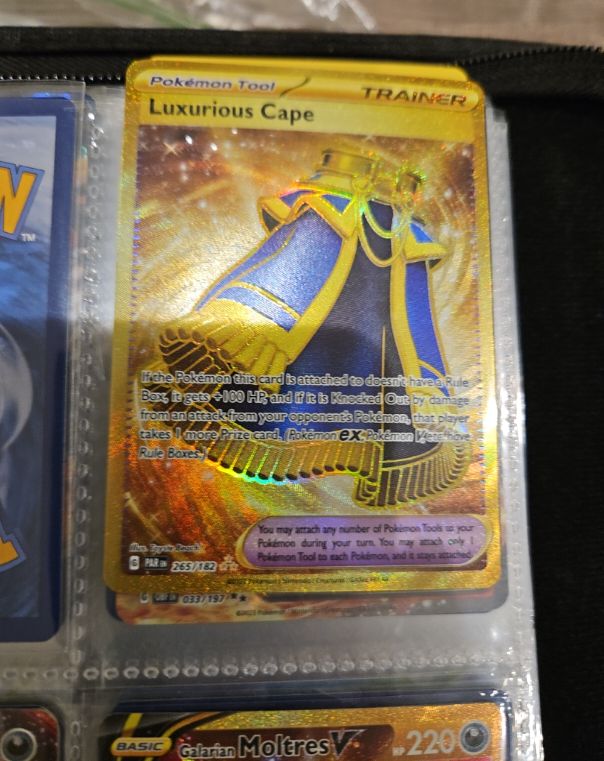 2023 Pokémon SV04: Paradox Rift #265 Luxurious Cape — front
