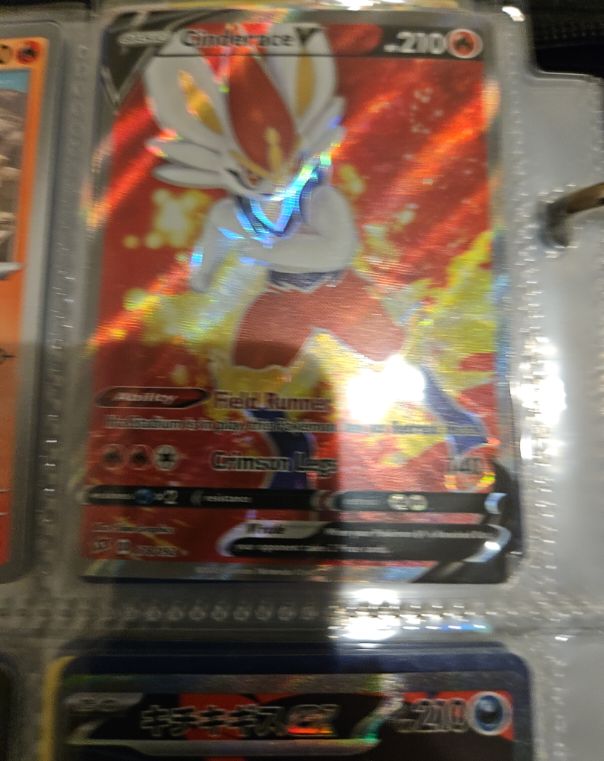 2020 Pokémon Rebel Clash #178 Cinderace V — front
