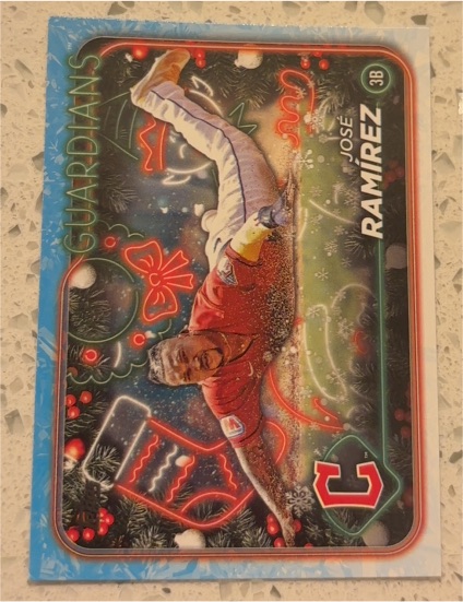 2024 Topps Holiday #H148 Jose Ramirez — front