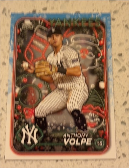 2024 Topps Holiday #H24 Anthony Volpe — front