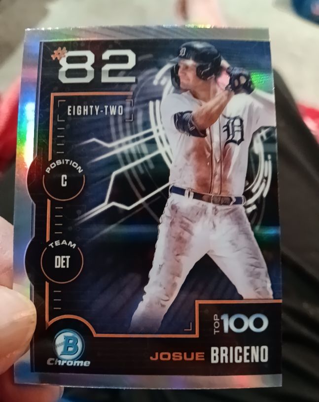2025 Bowman Chrome #BTP-82 Josue Briceno — front