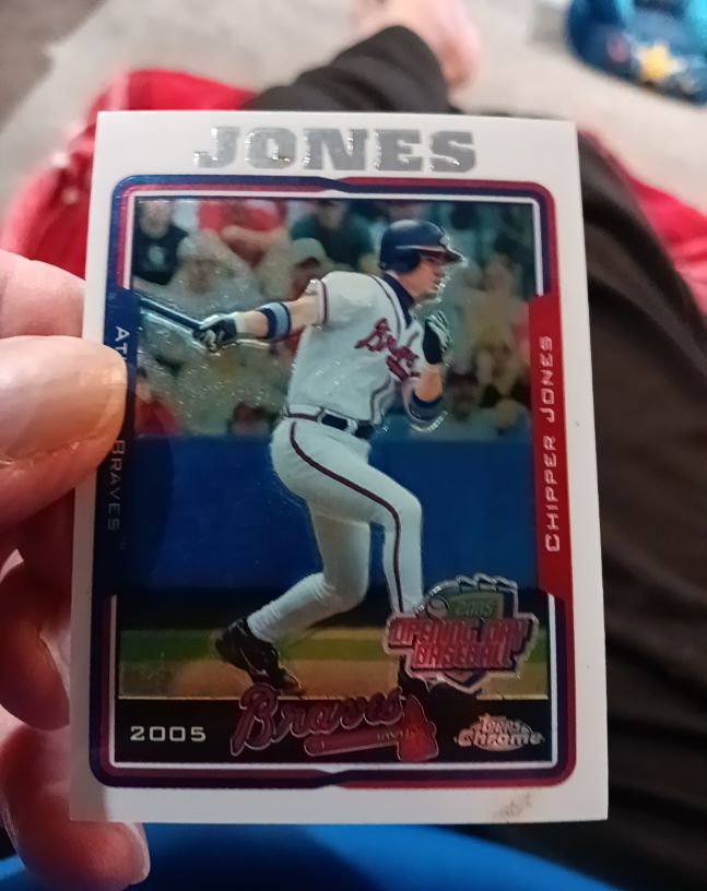 2005 Topps Chrome Opening Day #ODC10 Chipper Jones — front