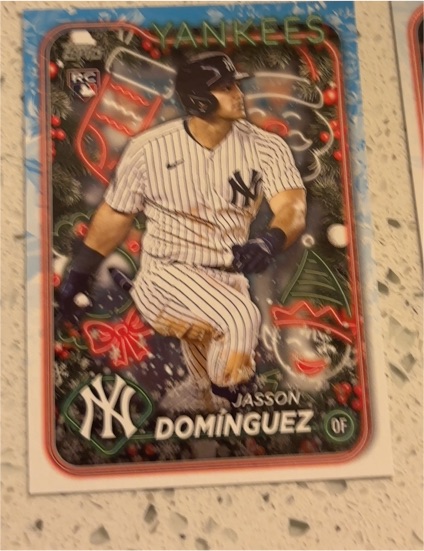 2024 Topps Holiday #H75 Jasson Dominguez — front