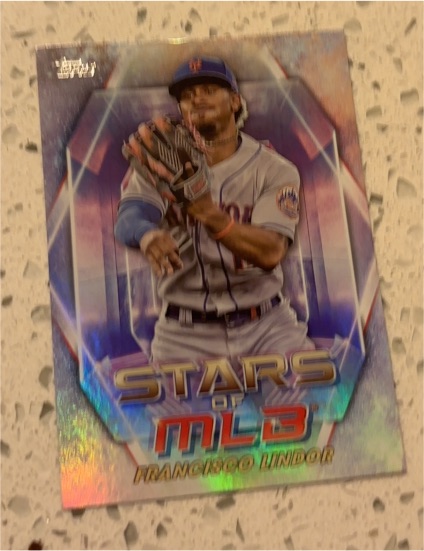 2023 Topps Stars of MLB #SMLB-28 Francisco Lindor — front