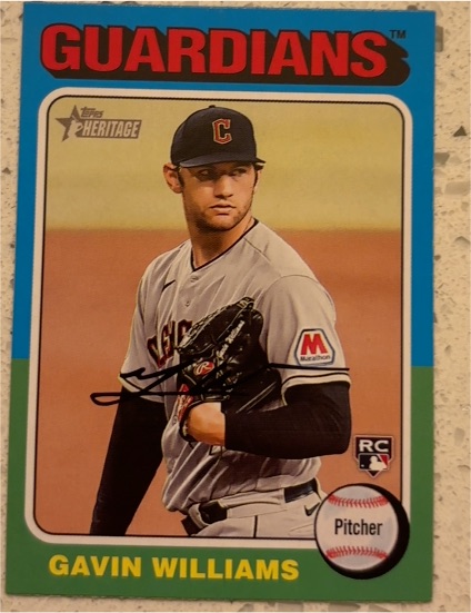 2024 Topps Heritage #489 Gavin Williams — front