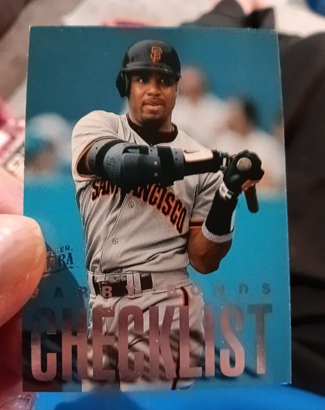 1997 Fleer Ultra #2 Barry Bonds Checklist — front