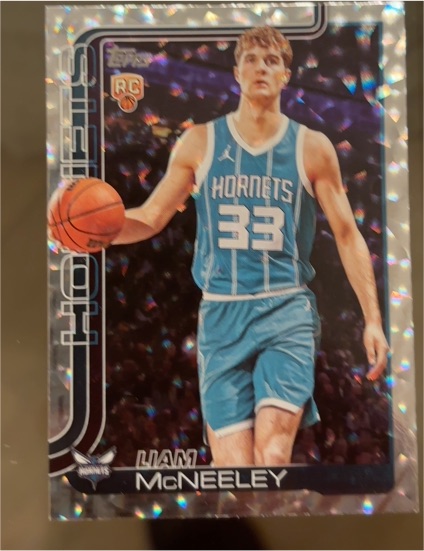 2025-26 Topps #229 Liam McNeeley — front