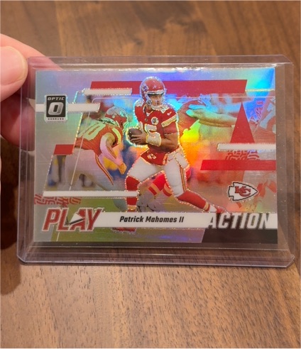 2023 Donruss Optic #8 Patrick Mahomes II Play Action Silver Prizm — front