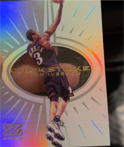 1997 Skybox Z-Force #100 Allen Iverson — front