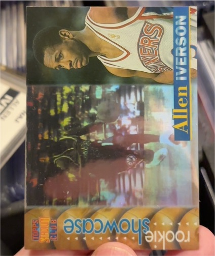 1996-97 Topps Stadium Club Rookie Showcase #RS25 Allen Iverson — front