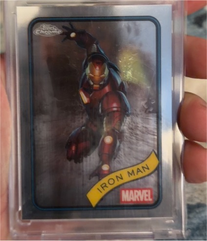 2025 Topps Chrome Marvel #1 Iron Man — front