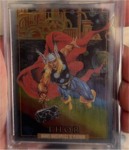 1992 Skybox Marvel Masterpieces #92 Thor — front