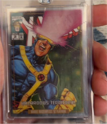 2024 Marvel Masterpieces '92 Platinum #13-V Cyclops — front