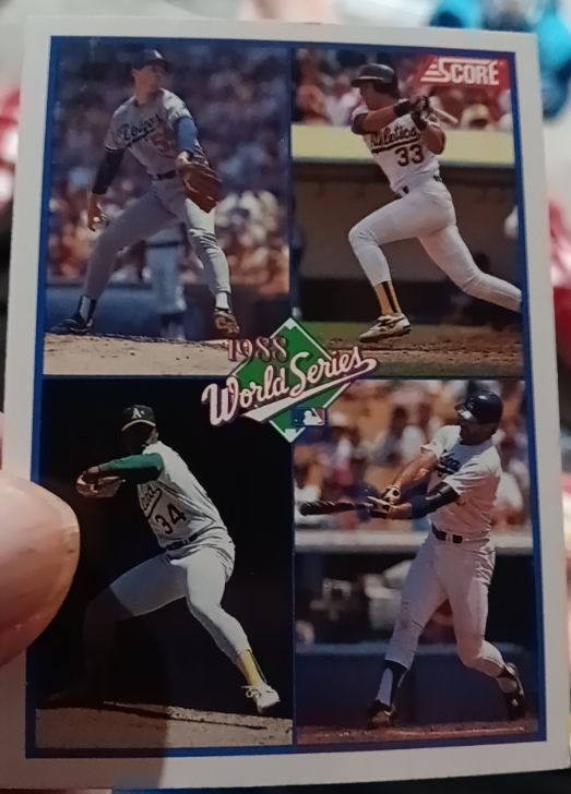 1989 Score #582 1988 World Series — front
