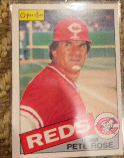 1985 O-Pee-Chee #600 Pete Rose — front