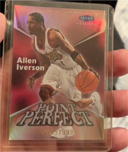 1999 Fleer Mystique Point Perfect #6PP Allen Iverson — front