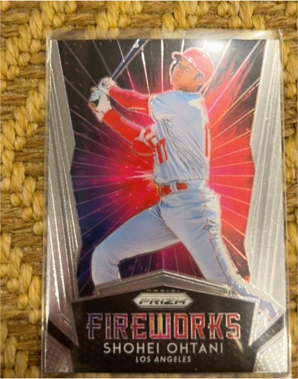 2019 Panini Prizm Fireworks #F15 Shohei Ohtani — front