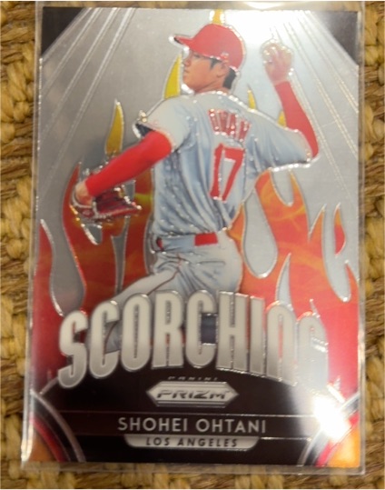 2019 Panini Prizm Scorching #S17 Shohei Ohtani — front