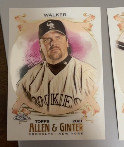 2021 Topps Allen & Ginter #9 Larry Walker — front