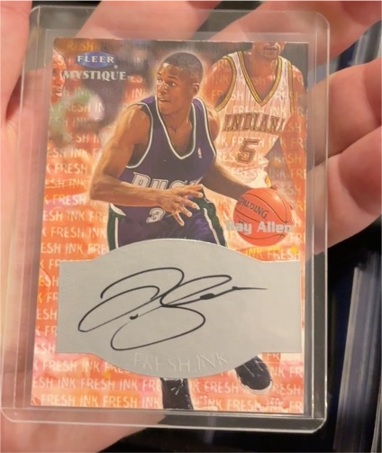 1999-00 Fleer Mystique Fresh Ink Ray Allen — front