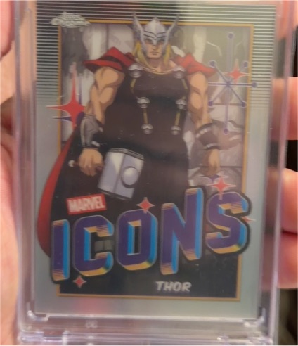 2025 Topps Chrome Marvel Icons #MI-3 Thor — front