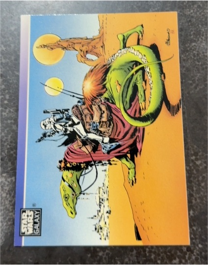 1993 Topps Star Wars Galaxy Promo Card — front