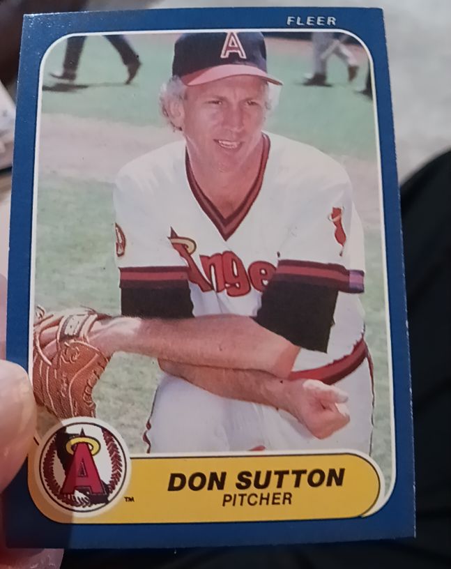 1986 Fleer #170 Don Sutton — front