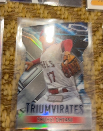 2023 Topps Stadium Club Triumvirates #T-17 Shohei Ohtani — front