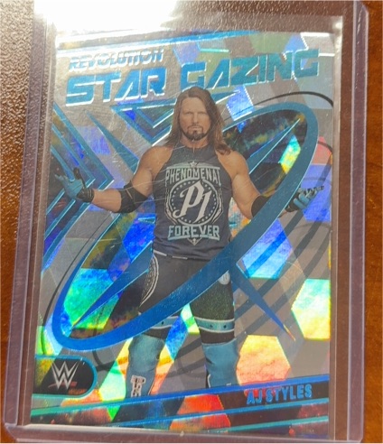 2023 Panini Revolution WWE #4 AJ Styles Star Gazing — front
