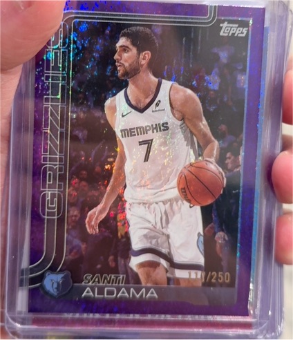 2025-26 Topps #187 Santi Aldama — front