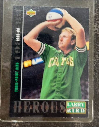 1992-93 Upper Deck Basketball Heroes #24 Larry Bird — front