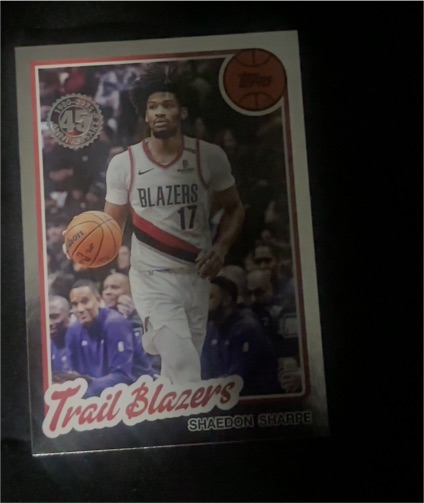 2025-26 Topps - 1980-81 Topps Basketball #80BK-35 Shaedon Sharpe — front