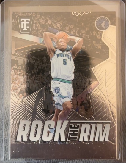 2024-25 Panini Totally Certified #10 Anthony Edwards Rock the Rim — front