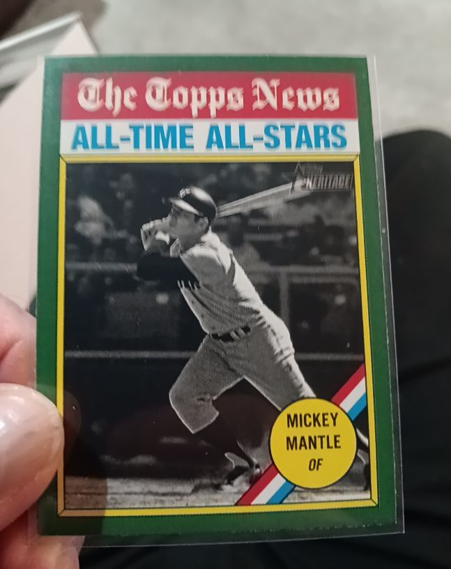 2025 Topps Heritage #349 Mickey Mantle — front