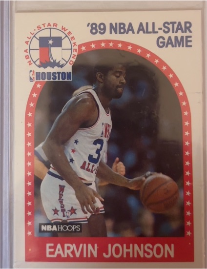 1989-90 Hoops #166 Earvin Johnson — front