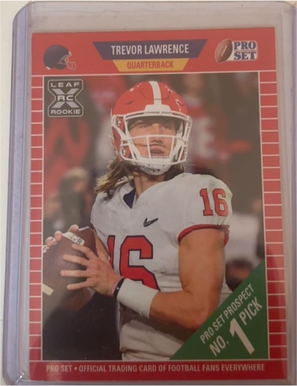 2021 Leaf Pro Set #PS1 Trevor Lawrence — front