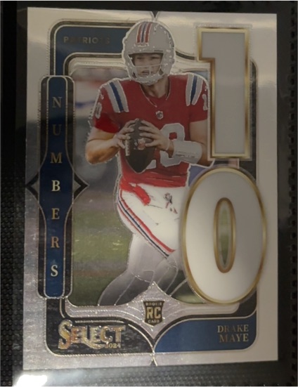 2024 Panini Select #20 Drake Maye Select Numbers — front