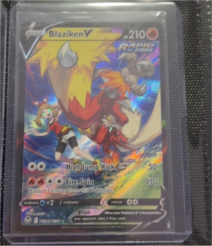2022 Pokémon TCG Blaziken V #TG14/TG30 Silver Tempest — front