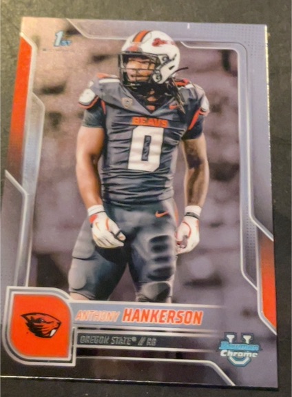 2025 Bowman University Chrome #21 Anthony Hankerson — front
