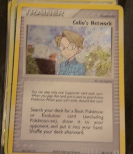 2006 Pokemon EX Crystal Guardians #73 Celio's Network — front